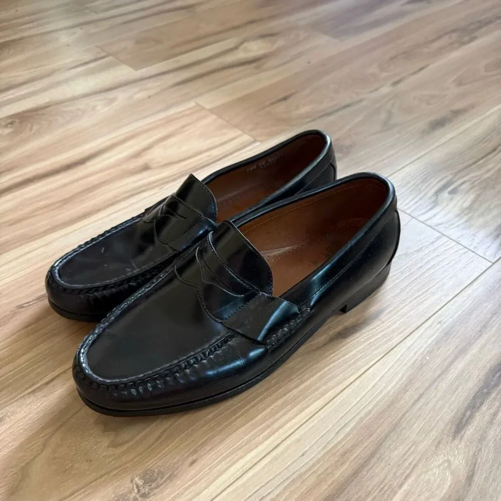 Allen Edmonds Men's Walden Penny Loafers Black 10.5 EEE USA
